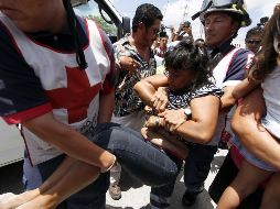 Los heridos fueron trasladados al Hospital General del balneario de Playa del Carmen, en el Caribe mexicano, y otros más fueron enviados a hospitales privados. EFE / E. Ruiz