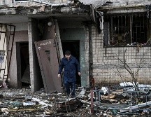 El distrito de Obolon, en Kiev, recibió ataques de la artillería del Ejército ruso. AFP/A. Messinis