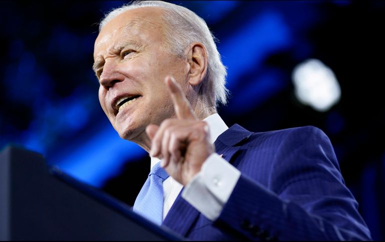 La vocera presidencial aseguró que el nombre señalado en la sanción corresponde al fallecido padre de Joe Biden. AP/P. Semansky