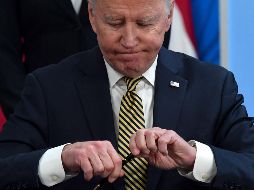 El presidente de Estados Unidos, Joe Biden, anunció este miércoles el envío de 100 drones estadounidenses a Ucrania. AFP / N. Kamm