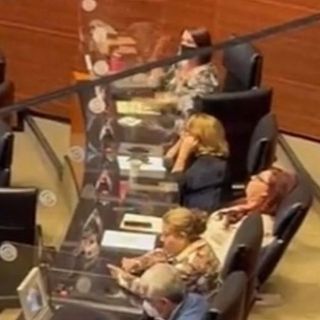 Viral: Captan a senadora de Morena durmiendo en la sesión del pleno (VIDEO)