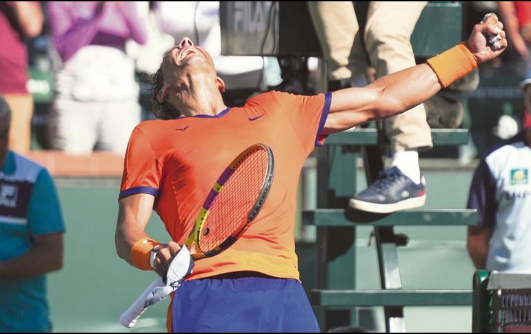 Imparable. Nadal es el segundo tenista en la historia, desde 1990, que arranca una temporada con 18 victorias consecutivas. EFE/ R. Acevedo