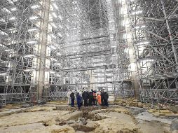 Las obras de reconstrucción de la catedral de Notre Dame de París tras el grave incendio de 2019 han sacado a la luz importantes restos arqueológicos medievales. AFP/J. De Rosa