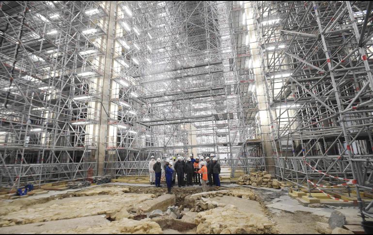 Las obras de reconstrucción de la catedral de Notre Dame de París tras el grave incendio de 2019 han sacado a la luz importantes restos arqueológicos medievales. AFP/J. De Rosa