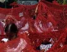 Cada minuto usado para tejer representa a todas las mujeres asesinadas en Jalisco durante 2021. CORTESÍA