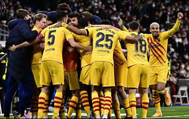 RESURGIMIENTO. Barcelona le pasó por encima al Real Madrid. AFP/J. Soriano