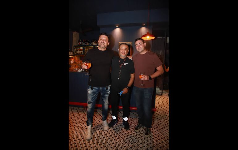 Alejandro Barrios, Javier Jiménez y Juan Carlos Álvarez. GENTE BIEN JALISCO/Antonio Martínez