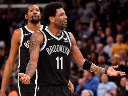 Uno de los deportistas que se beneficiará de la nueva medida será la estrella de los Brooklyn Nets, Kyrie Irving, que no ha podido jugar en los partidos como locales, aunque sí los de visita. AFP / J. Ford