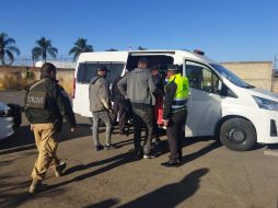 Los gendarmes de la Guardia Nacional se trasladaron al kilómetro 474, cerca del poblado La Providencia, en Zapotlanejo, donde encontraron a los migrantes. ESPECIAL /