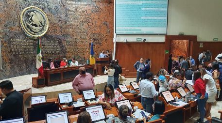 El coordinador de la fracción de MC, Gerardo Quirino Velázquez Chávez, sostuvo que cuentan con los 26 votos necesarios para que la propuesta avance en la próxima sesión del pleno. EL INFORMADOR / R. Rivas