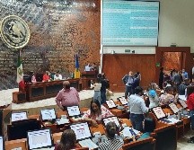 El coordinador de la fracción de MC, Gerardo Quirino Velázquez Chávez, sostuvo que cuentan con los 26 votos necesarios para que la propuesta avance en la próxima sesión del pleno. EL INFORMADOR / R. Rivas