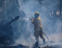 La Fiscalía mencionó que Juan “R” fue hallado por policías de Zapopan que llevaban a cabo un recorrido, mientras el hombre prendía fuego a varios montículos de hojas secas. ESPECIAL / Gestión del Territorio Jalisco