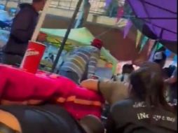 La balacera en el carnaval de Morelos quedó grabada en un video que subieron a redes sociales. ESPECIAL