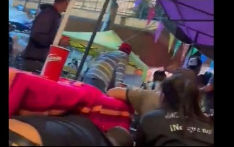 La balacera en el carnaval de Morelos quedó grabada en un video que subieron a redes sociales. ESPECIAL