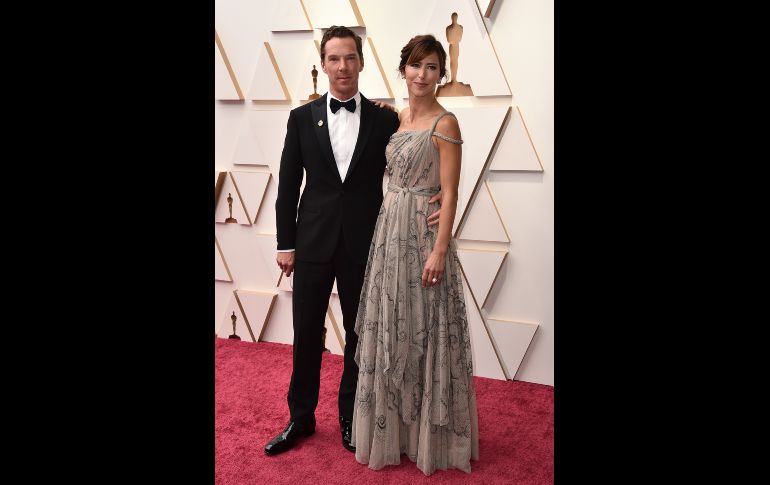 Benedict Cumberbatch y Sophie Hunter. AP/J. Strauss