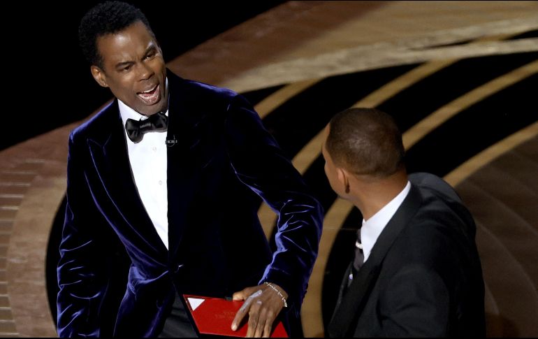 Will Smith abofeteó a Chris Rock durante la ceremonia 94 de los Oscar. AFP / N. Barnard