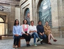 De izq. a der., Alejandra Robles, Jefa de Patrimonio Artístico e Histórico de la SC; Anna Bárbara Casillas, Coordinadora General Estratégica de Desarrollo Social; Lourdes González Pérez, Secretaria de Cultura de Jalisco; Susana Chávez Brandon, Directora de Museo Cabañas, y Miriam Villaseñor Muñoz, Directora de Museos, Exposiciones y Galerías de Jalisco. EL INFORMADOR / N. Gutérrez