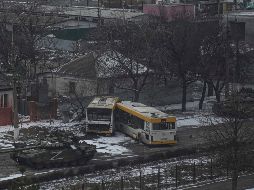 Mariúpol, en el mar de Azov, está sitiada por el Ejército ruso desde finales de febrero. AP/E. Maloletka