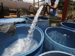 AMLO señaló que en el caso de Nuevo León, la federación ha invertido dos mil millones de pesos para garantizar el abasto en la zona metropolitana de Monterrey. EFE / ARCHIVO