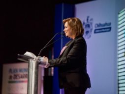 María Eugenia Campos sostuvo que las protestas deben hacerse 