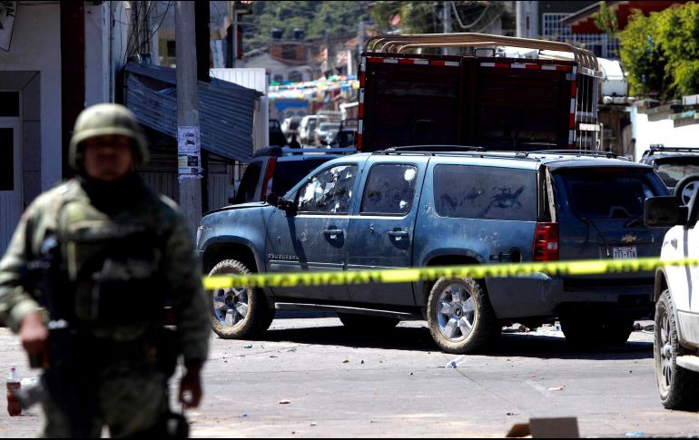 El enfrentamiento entre integrantes de Cárteles Unidos y sus rivales del Cártel Nueva Generación (CNG) en Nuevo San Juan Parangarícutiro, Michoacán, dejó un saldo de cinco muertos. SUN / ARCHIVO