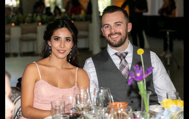 Andrea Ornelas y Alex Thomas. GENTE BIEN JALISCO/Jorge Soltero