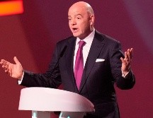Gianni Infantino durante su discurso en el sorteo que define la fase de grupos del Mundial de Qatar 2022. AP / D. Bandic