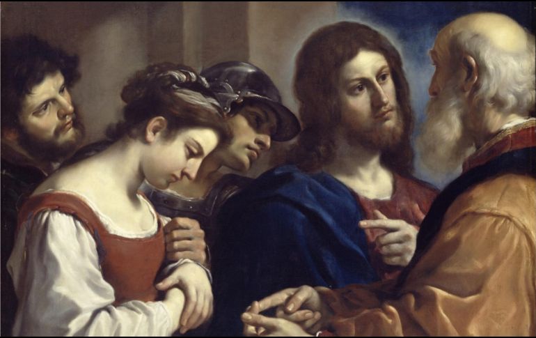 La Palabra de Jesús: “Quien esté libre de pecado que tire la primera piedra”, y el “yo no te condeno, vete y no peques”, muestra que la compasión, el perdón y la reconciliación garantizan la paz sostenible y duradera. WIKIMEDIA/«Cristo con la mujer sorprendida en adulterio», De Guercino