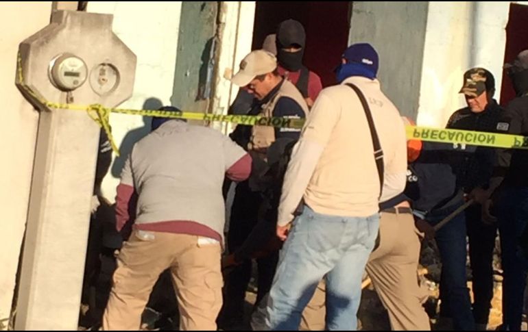 “Según las autoridades ya habían trabajado antes en el predio y hoy da positivo con restos humanos”, señalaron las madres buscadoras. TWITTER / @JovenesBuscan