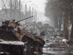 Saldo. Las fuerzas ucranianas retomaron el control de Kiev y comenzaron las operaciones de limpieza, conteo de daños y recolección de cadáveres. EFE