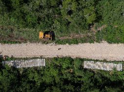 El Tren Maya, uno de los mega proyectos de AMLO, ha sido duramente criticado por ambientalistas. EFE / ARCHIVO