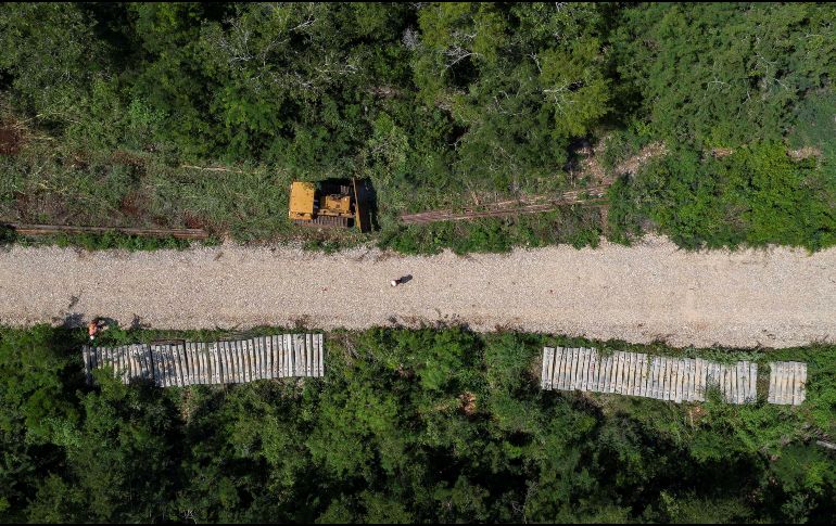 El Tren Maya, uno de los mega proyectos de AMLO, ha sido duramente criticado por ambientalistas. EFE / ARCHIVO