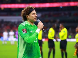 Guillermo Ochoa dio el discurso en los vestidores del Estadio Azteca, a unos minutos de jugar el partido ante El Salvador. IMAGO7
