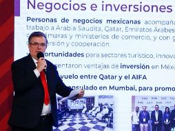 Marcelo Ebrard informó este martes que la aerolínea Qatar Airways busca volar a México operando desde el nuevo Aeropuerto Internacional Felipe Ángeles, inaugurado el pasado 21 de marzo. SUN / D. S. Sánchez