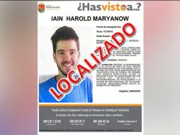 Detallan que el último contacto telefónico de Iain Harold fue con su novia el 2 de abril aproximadamente a las 15:00 horas. ESPECIAL