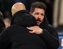 PRIMER ROUND. Pep Guardiola venció a Diego Simeone en el duelo táctico. AFP/O. Scarff