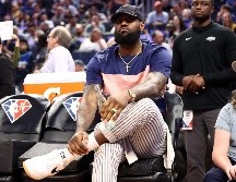 El esguince sufrido el 27 de marzo ante los New Orleans Pelicans dejó a LeBron James fuera en cinco de los últimos seis partidos. AFP / E. Shaw