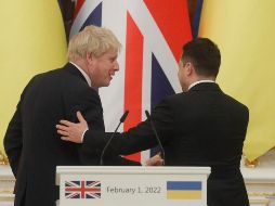 El jefe de Gobierno británico había estado por última vez en Kiev el pasado 2 de febrero, semanas antes de que comenzara la invasión rusa, cuando ofreció una rueda de prensa conjunta con Zelenski. EFE / ARCHIVO
