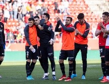 Un solitario tanto de Vedad Muriqi en la parte complementaria fue suficiente para dejar el marcador en 1-0 a favor del cuadro bermellón. EFE / C. Cladera