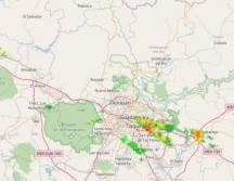 La lluvia ligera de esta tarde cayó en la zona Sur de la ciudad. ESPECIAL