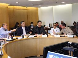 Reunión extraordinaria de la Junta de Coordinación Política de la Cámara de Diputados, sin la participación de los coordinadores del PAN ni del PRD. SUN/G. Espinosa