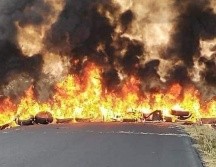 Se trató de un vertedero que bloqueó la carretera que va de Milpillas a Margaritas. ESPECIAL
