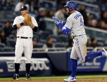 Los fanáticos abuchearon a George Springer en cada uno de sus turnos, pero a pesar de eso solo le faltó un triple para completar el ciclo en su primera posición en el orden al bate. AFP / Elsa