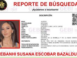 El gobierno de Nuevo León ha implementado un operativo especial para dar con Debhani. ESPECIAL /