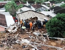 Más de dos mil casas y cuatro mil viviendas informales han sido dañadas por las lluvias torrenciales. AFP/R. Jantilal