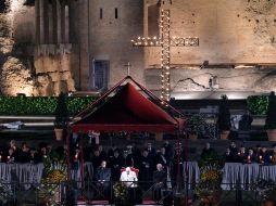 Luego de dos años aplazada por la pandemia de COVID, vuelve la tradicional celebración del Vía Crucis a Roma. EFE/C. Peri