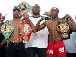 La pelea entre Errol Spence (izq.) y Yordenis Ugás (der.) será transmitida por ESPN y STAR+ a partir de las 20:00 horas. AFP/T. Pennington