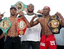 La pelea entre Errol Spence (izq.) y Yordenis Ugás (der.) será transmitida por ESPN y STAR+ a partir de las 20:00 horas. AFP/T. Pennington