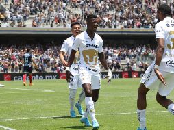 Washington Corozo fue quien le dio el triunfo a los univeristarios, con dos anotaciones al minuto 90. SUN / C. Mejía