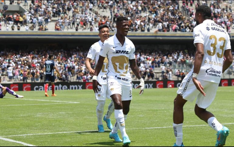 Washington Corozo fue quien le dio el triunfo a los univeristarios, con dos anotaciones al minuto 90. SUN / C. Mejía